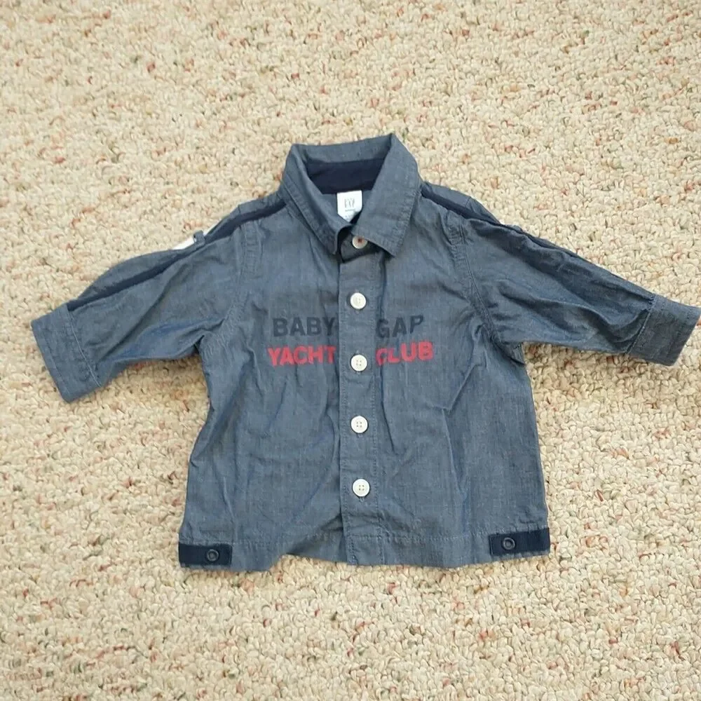 Lot Of 3 Baby Gap Rabbit + Bear Boy 3-6M Fall Spring Cotton Overall Shirt Hat